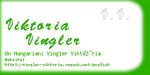 viktoria vingler business card